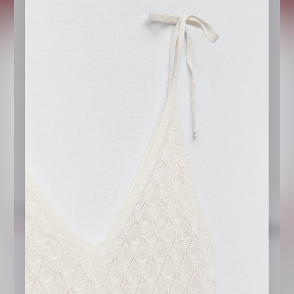 Zara Open Knit Crochet Dress - Picture 11 of 13